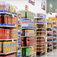 Photo of full grocery store shelves